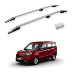 Turtle Fiat Doblo 2 2010-2022 / Kısa Şasi Arası Uyumlu Tavan Çıtası Crown Siyah