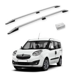 Turtle Opel Combo D 2012-2018 / Uzun Şasi Arası Uyumlu Tavan Çıtası Crown Siyah