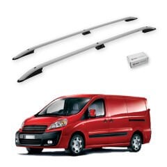 Turtle Fiat Scudo (Mk2) 2006-2016 / Kısa Şasi Arası Uyumlu Tavan Çıtası Crown Siyah