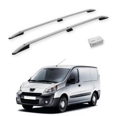 Turtle Peugeot Tepee Expert (Mk2) 2006-2016 / Kısa Şasi Arası Uyumlu Tavan Çıtası Crown Siyah