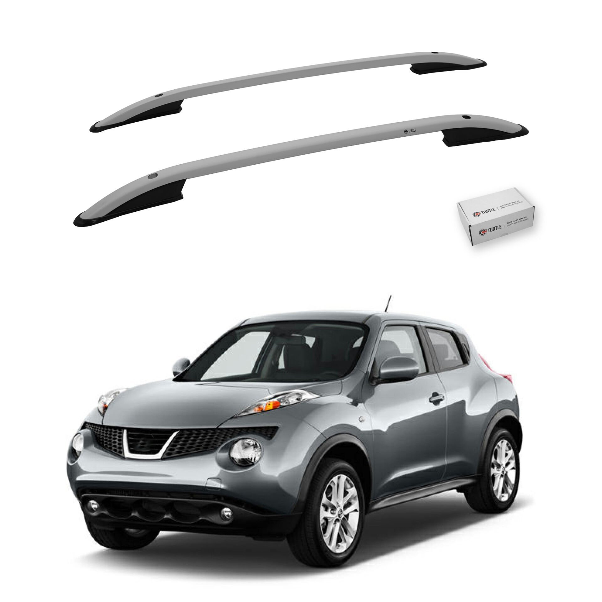 Turtle Nissan Juke (F15) 2011-2019 Arası Uyumlu Tavan Çıtası Crown Siyah