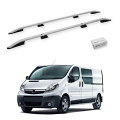 Turtle Opel Vivaro (X83) 2001-2014 / Kısa Şasi Arası Uyumlu Tavan Çıtası Crown Siyah