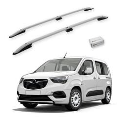 Turtle Opel Combo Life 2019-2025 / Kısa Şasi Arası Uyumlu Tavan Çıtası Crown Siyah