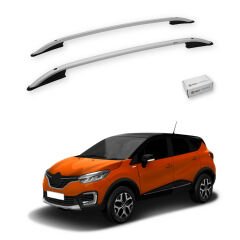 Turtle Renault Captur (J87) 2013-2019 Arası Uyumlu Tavan Çıtası Crown Siyah