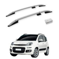 Turtle Fiat Panda (319) 2012-2021 Arası Uyumlu Tavan Çıtası Crown Siyah