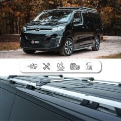 Turtle Mitsubishi L200 (Mk5) 2015-2025 Arası Uyumlu Tavan Çıtası Crown Siyah