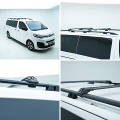 Turtle Volkswagen Transporter (T7) 2023-2025 / Kısa Şasi Arası Uyumlu Tavan Çıtası Crown Gri