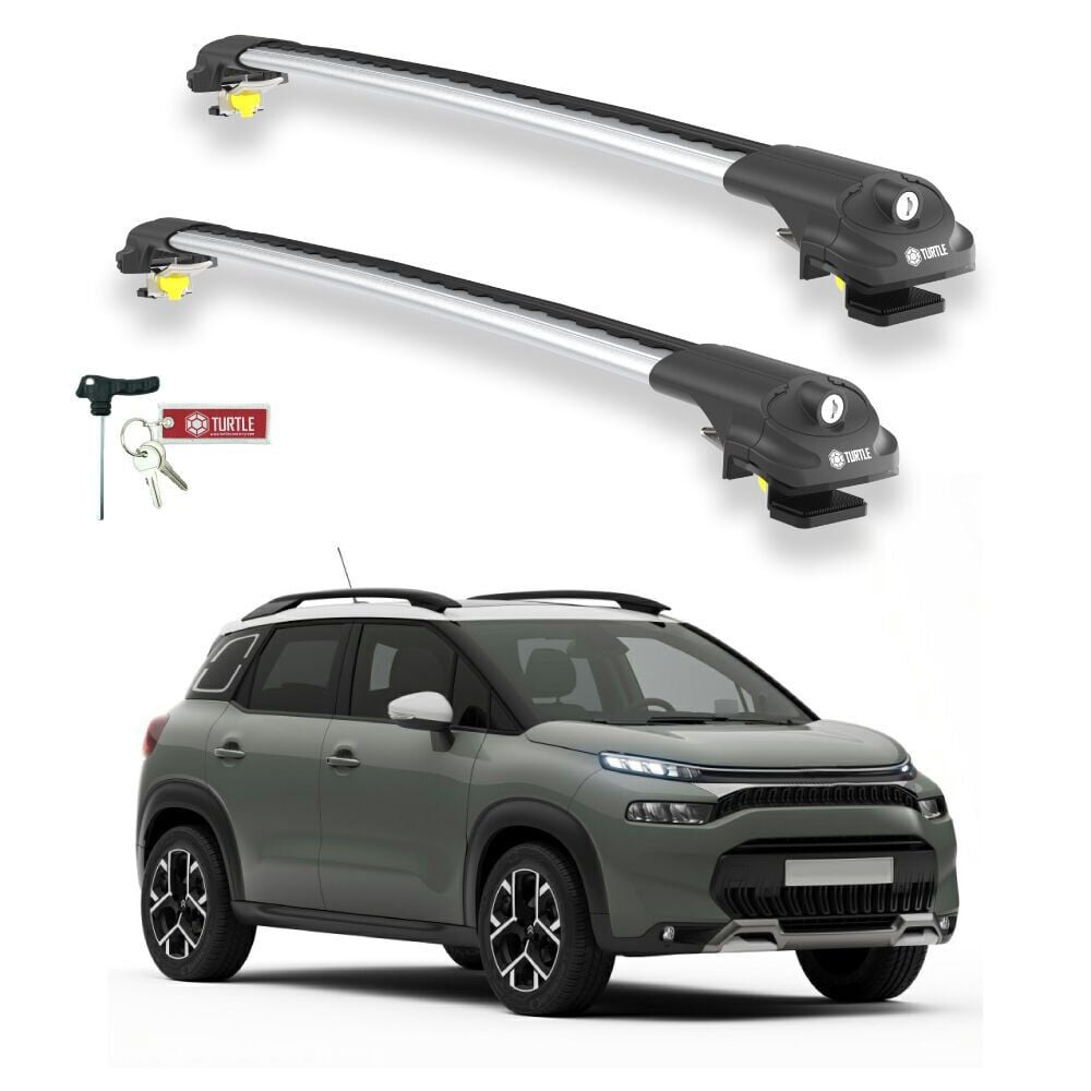 TURTLE Citroen C3 Aircross (A88) Turtle Ara Atkı Taşıyıcı Bar 2018-2024 Arası Uyumlu - Turtle Air1