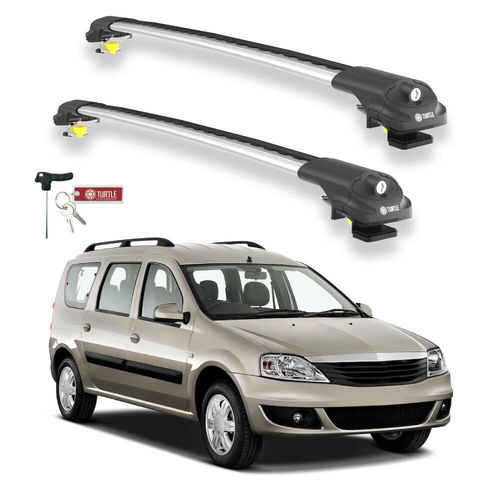 TURTLE Dacia Logan Mcv Turtle Ara Atkı Taşıyıcı Bar 2007-2012 Arası Uyumlu - Turtle Air1