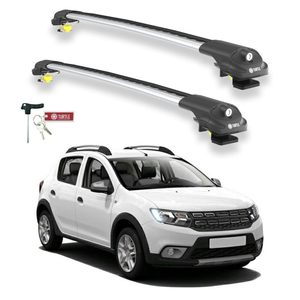 TURTLE Dacia Sandero Stepway (B8) Turtle Ara Atkı Taşıyıcı Bar 2013-2020 Arası Uyumlu - Turtle Air1