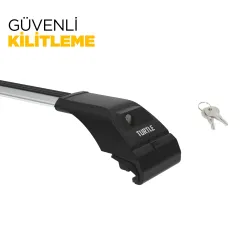TURTLE Peugeot 5008 (T87) Turtle Ara Atkı Taşıyıcı Bar 2017-2024 Arası Uyumlu - Turtle Tourmaline v2