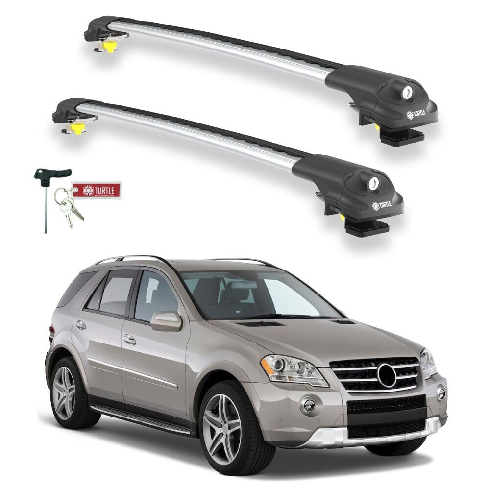 TURTLE Mercedes-Benz M-Class (Ml-W164) Turtle Ara Atkı Taşıyıcı Bar 2006-2011 Arası Uyumlu - Turtle Air1