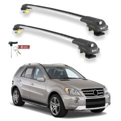 TURTLE Mercedes-Benz M-Class (Ml-W164) Turtle Ara Atkı Taşıyıcı Bar 2006-2011 Arası Uyumlu - Turtle Air1