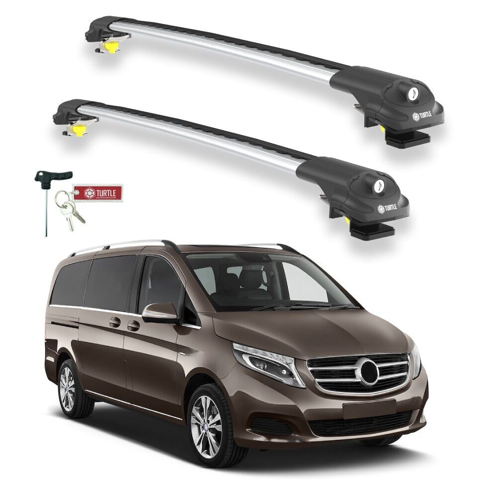 TURTLE Mercedes-Benz V-Class (W447) Turtle Ara Atkı Taşıyıcı Bar 2015-2025 Arası Uyumlu - Turtle Air1