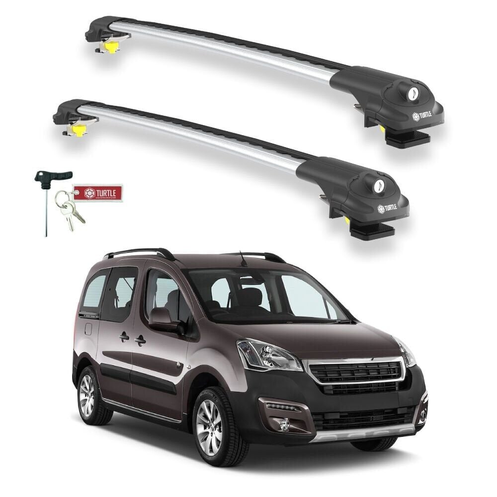TURTLE Peugeot Tepee Partner Turtle Ara Atkı Taşıyıcı Bar 2008-2018 Arası Uyumlu - Turtle Air1