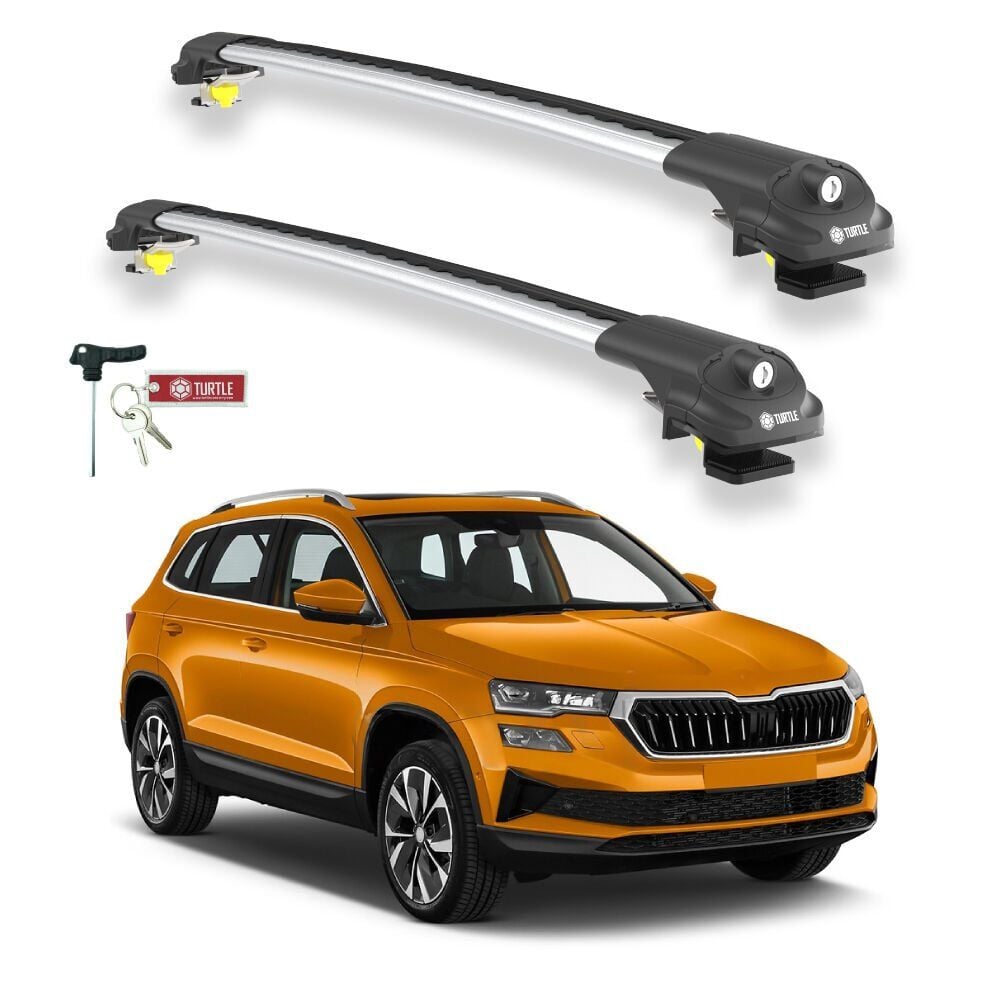 TURTLE Skoda Karoq Turtle Ara Atkı Taşıyıcı Bar 2017-2025 Arası Uyumlu - Turtle Air1