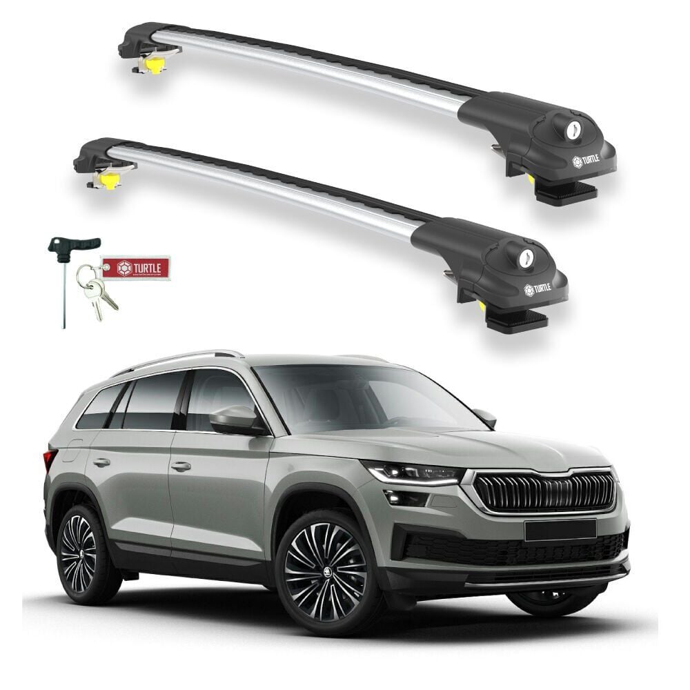 TURTLE Skoda Kodiaq (Ns7) Turtle Ara Atkı Taşıyıcı Bar 2017-2023 Arası Uyumlu - Turtle Air1