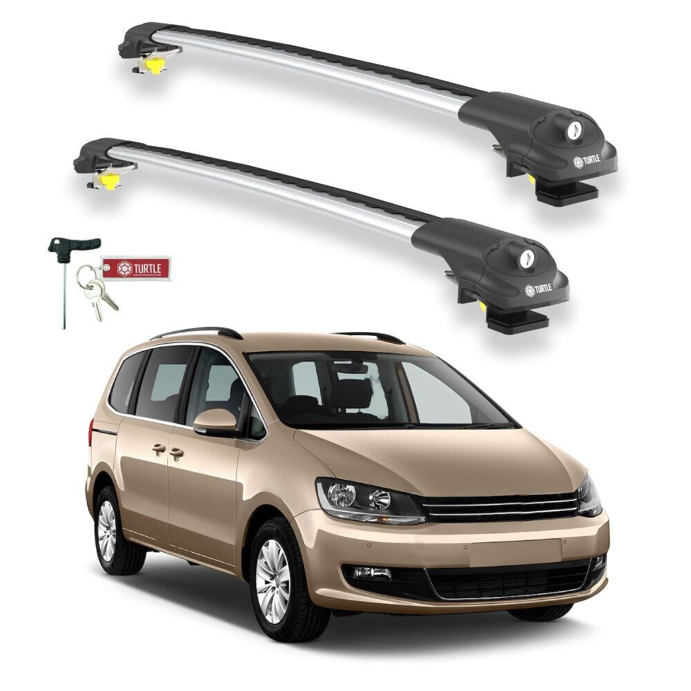 TURTLE Volkswagen Sharan (7N) Turtle Ara Atkı Taşıyıcı Bar 2010-2020 Arası Uyumlu - Turtle Air1