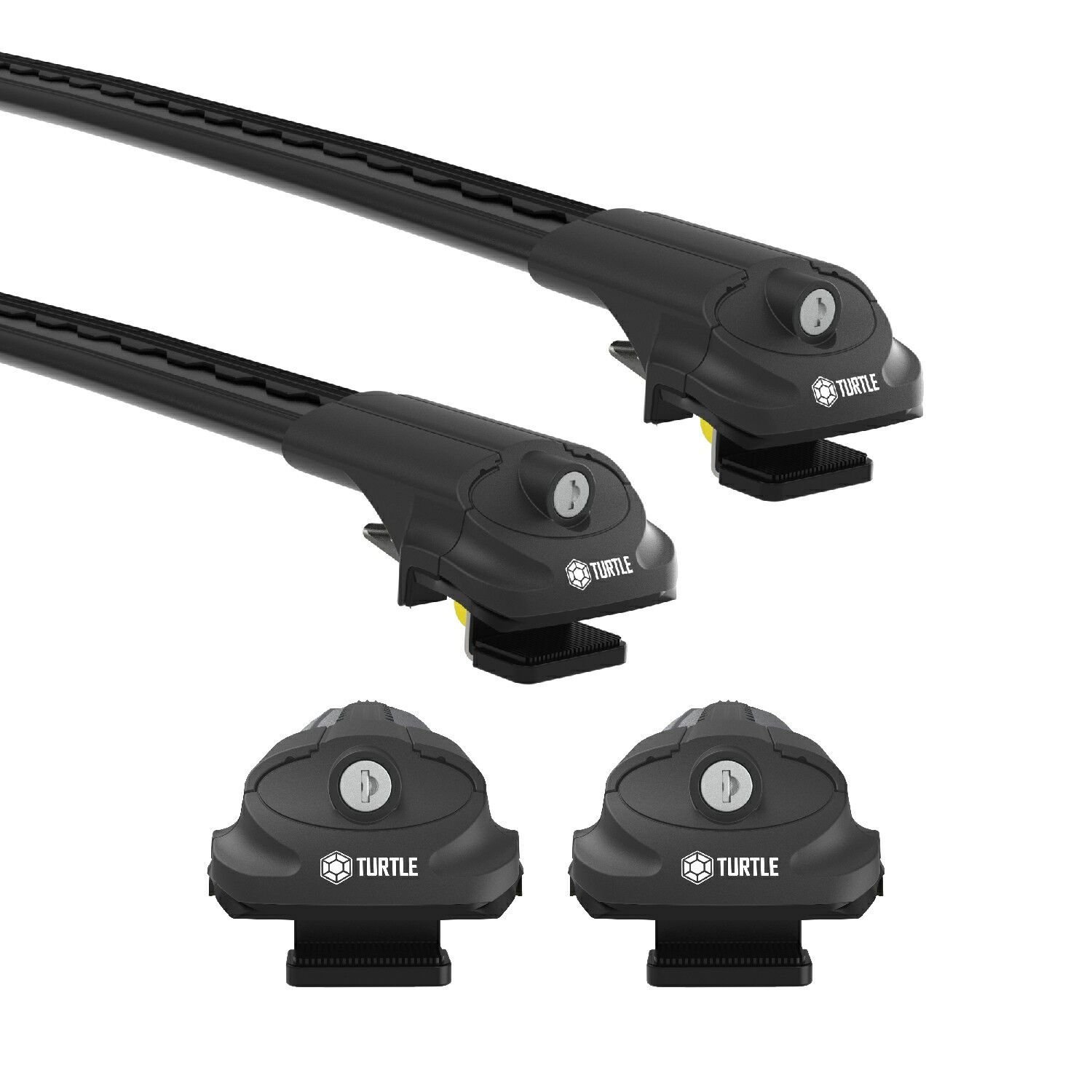 TURTLE Ford Connect Turtle Ara Atkı Taşıyıcı Bar 2013-2021 Arası Uyumlu - Turtle Air1 Siyah