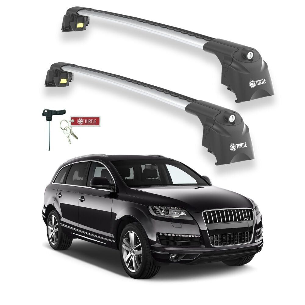 TURTLE Audi Q7 (4L) Turtle Ara Atkı Taşıyıcı Bar 2006-2015 Arası Uyumlu - Turtle Air2