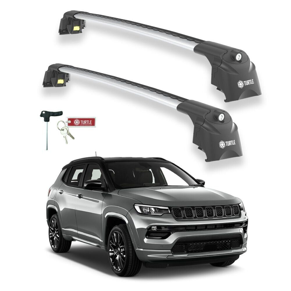 TURTLE Jeep Compass (Mp/552) Turtle Ara Atkı Taşıyıcı Bar 2017-2025 Arası Uyumlu - Turtle Air2