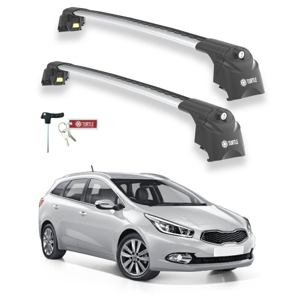 TURTLE Kia Ceed Sportswagon (Jd) Turtle Ara Atkı Taşıyıcı Bar 2013-2018 Arası Uyumlu - Turtle Air2
