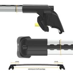 TURTLE Lada Xray Turtle Ara Atkı Taşıyıcı Bar 2015-2023 Arası Uyumlu - Turtle Air2