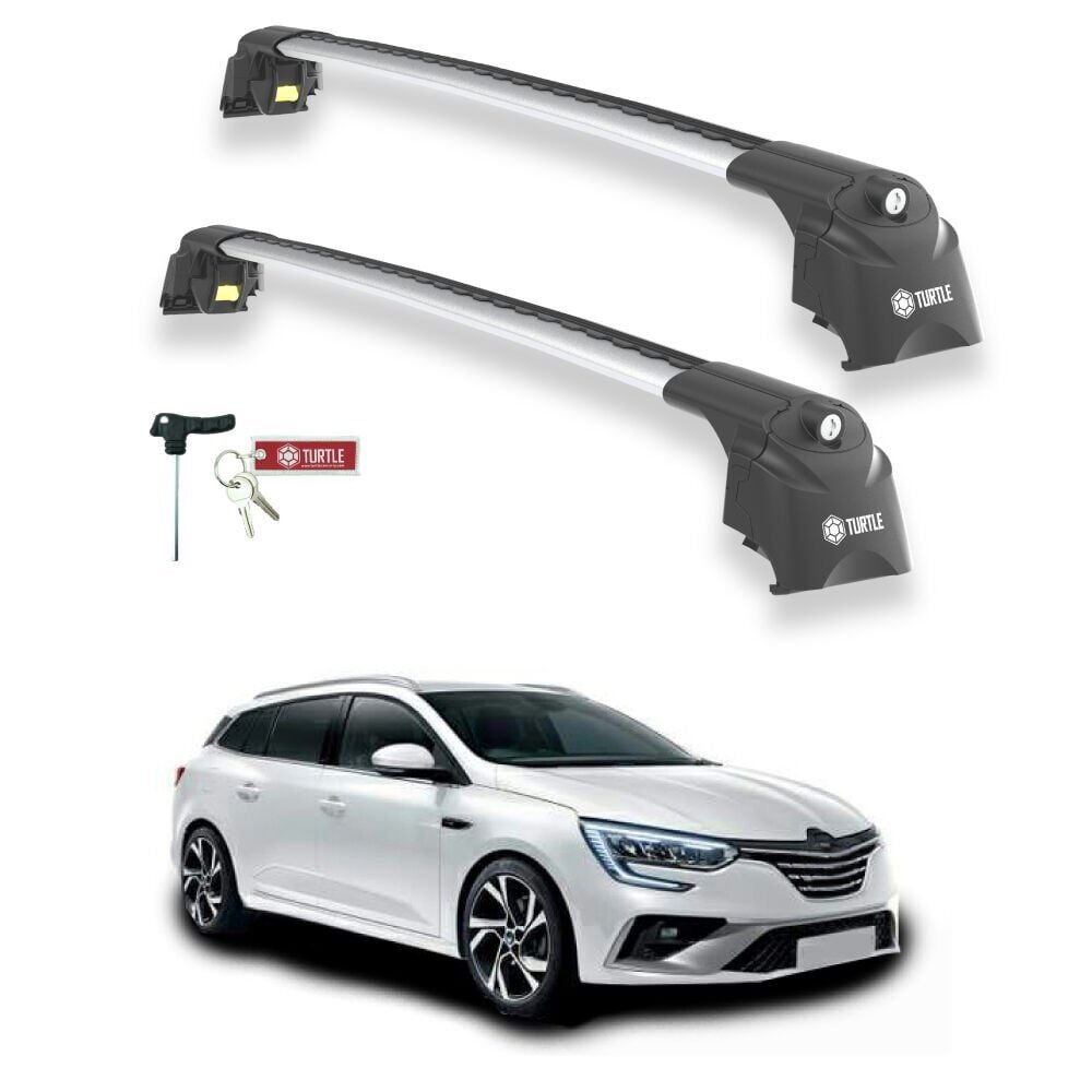 TURTLE Renault Megane Grand Tour Turtle Ara Atkı Taşıyıcı Bar 2016-2024 Arası Uyumlu - Turtle Air2