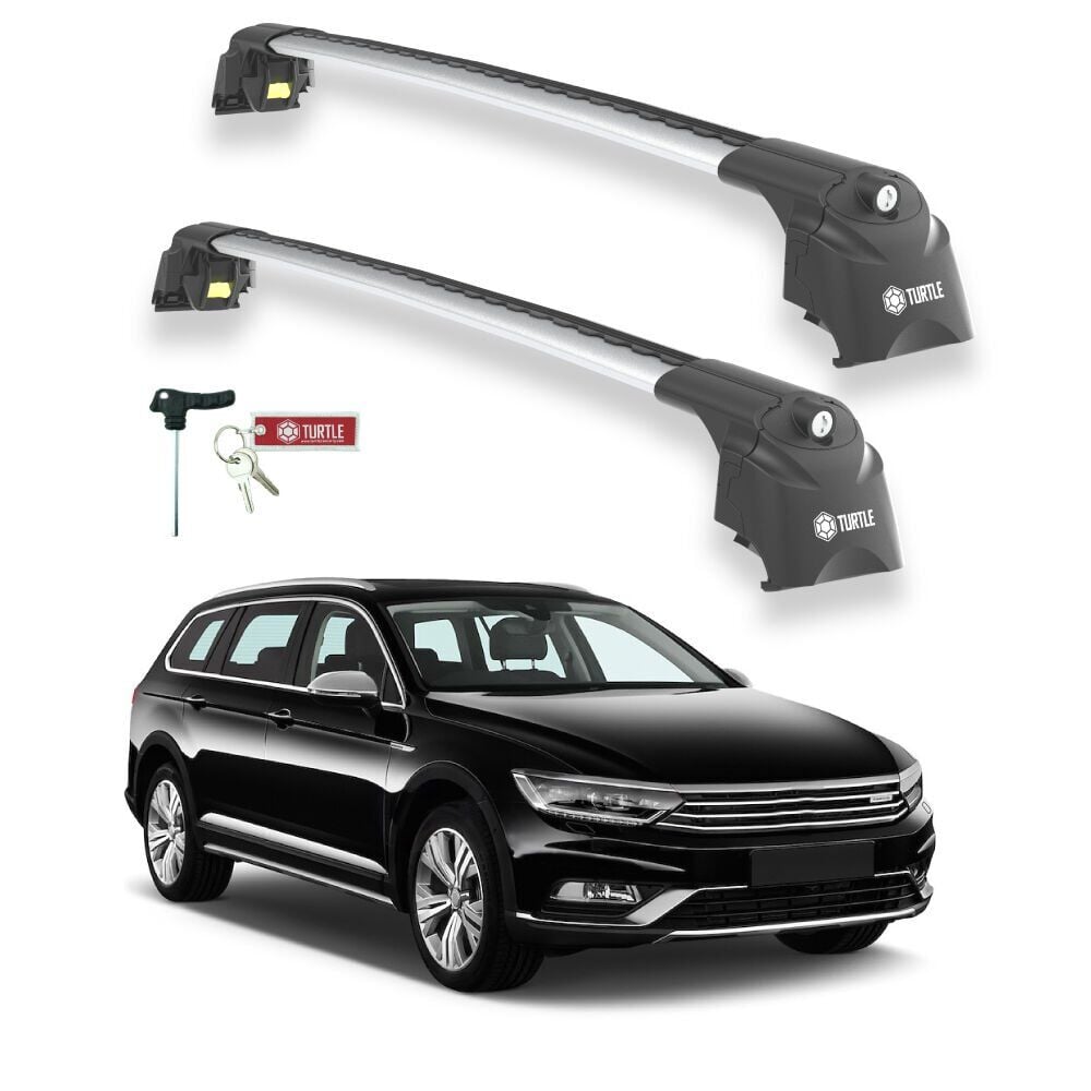 TURTLE Volkswagen Passat Alltrack (B8) Turtle Ara Atkı Taşıyıcı Bar 2015-2023 Arası Uyumlu - Turtle Air2