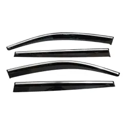 Cross Peugeot 301 2012-2025 Kromlu Cam Rüzgarlığı 4 Parça