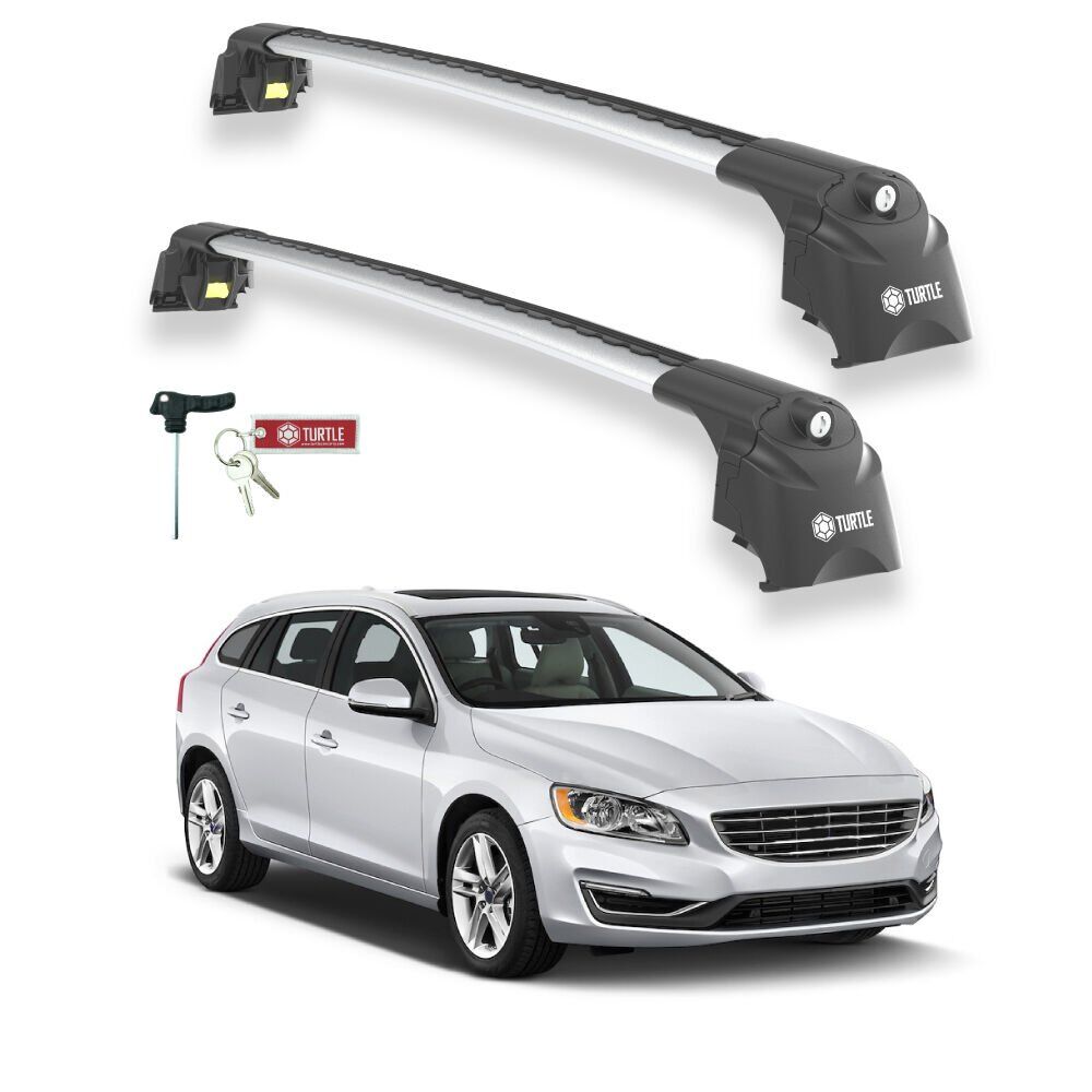 TURTLE Volvo V60 Turtle Ara Atkı Taşıyıcı Bar 2011-2018 Arası Uyumlu - Turtle Air2