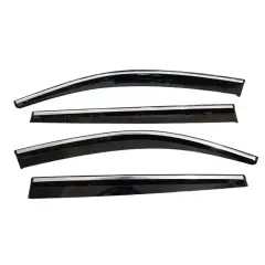 Cross Skoda Karoq 2018-2025 Kromlu Cam Rüzgarlığı 4 Parça