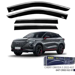 Niken Chery Omoda 5 2022- Kromlu Cam Rüzgarlığı 4lü Takım