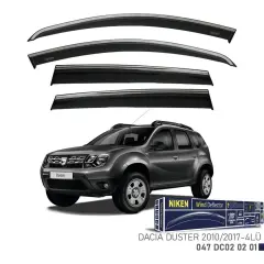 Niken Dacia Duster 2010-2017 Kromlu Cam Rüzgarlığı 4lü Takım
