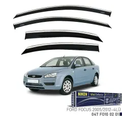 Niken Ford Focus 2005-2012 Kromlu Cam Rüzgarlığı 4lü Takım