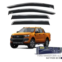 Niken Ford Ranger 2015- Kromlu Cam Rüzgarlığı 4lü Takım