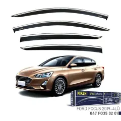 Niken Ford Focus 2019- Kromlu Cam Rüzgarlığı 4lü Takım