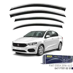 Niken Fiat Egea 2016- Kromlu Cam Rüzgarlığı 4lü Takım