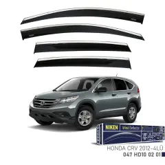 Niken Honda CRV 2012- Kromlu Cam Rüzgarlığı 4lü Takım