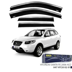 Niken Hyundai Santa Fe 2006- Kromlu Cam Rüzgarlığı 4lü Takım